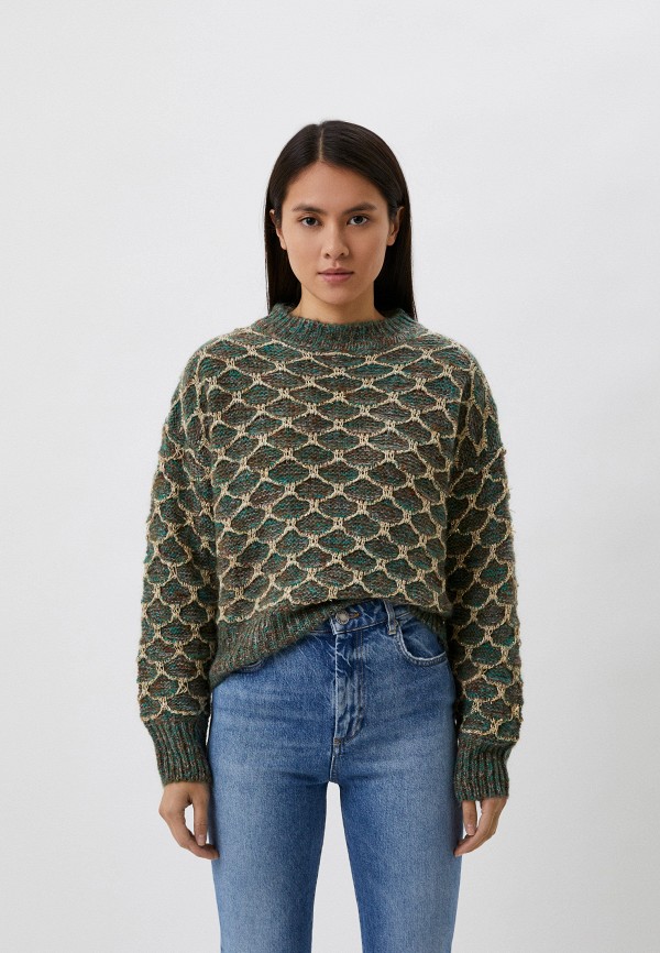 женский свитер pinko, зеленый