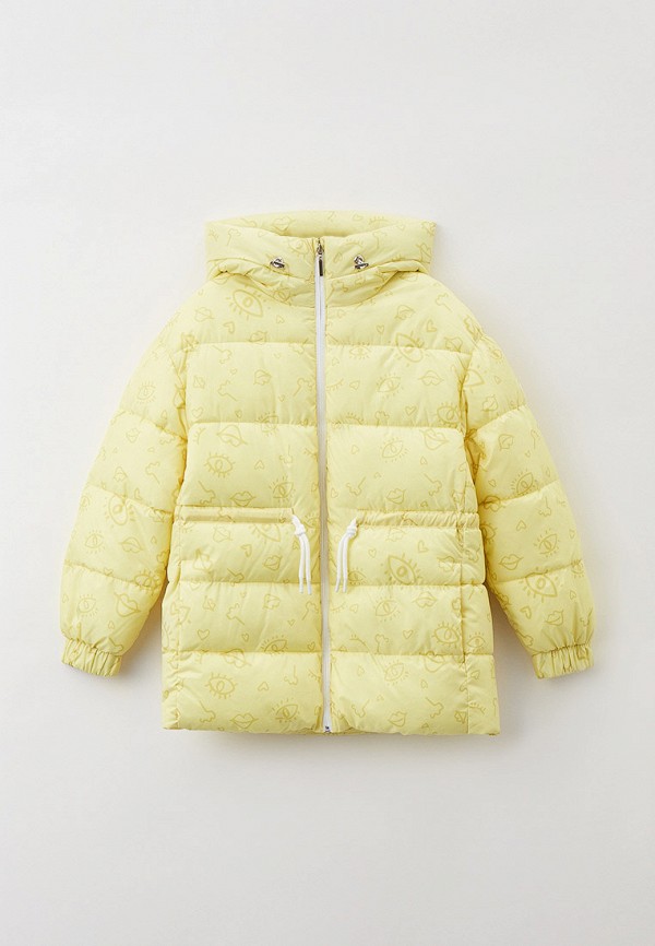 утепленные куртка orby для девочки, желтая
