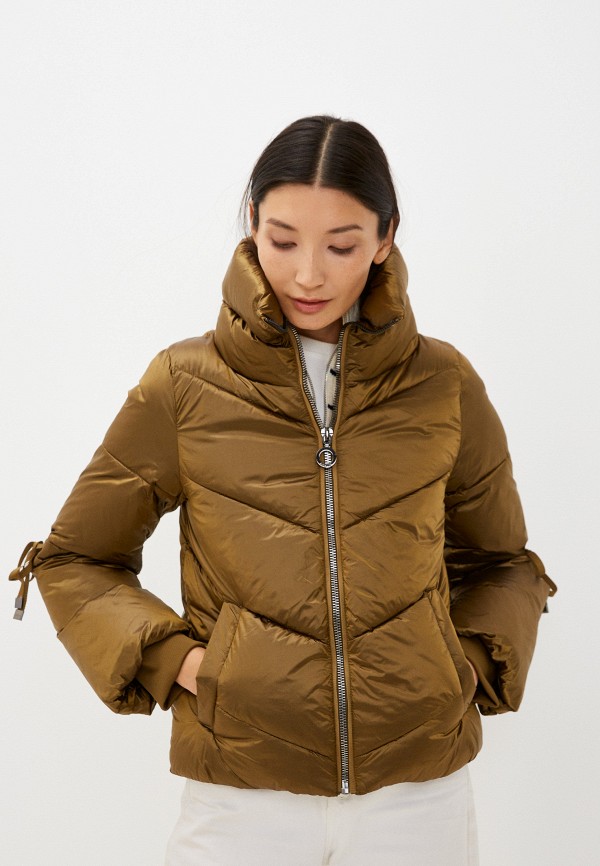 женская утепленные куртка ri-unik, коричневая