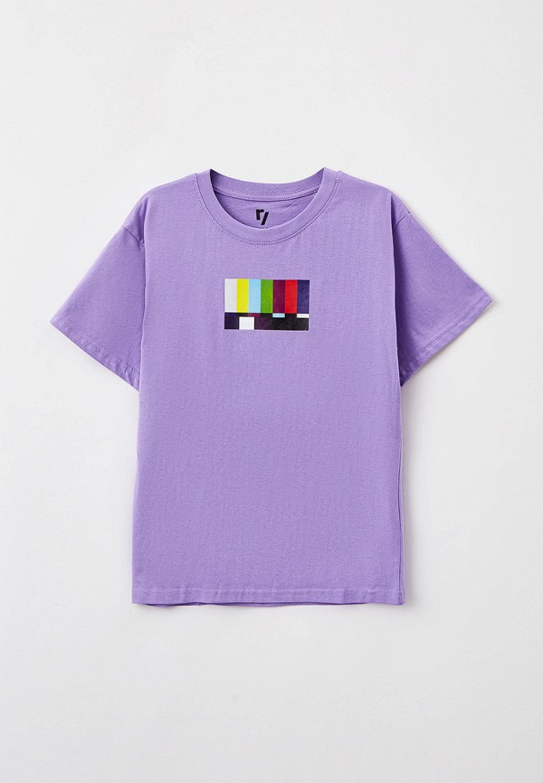 футболка с коротким рукавом reporter young для мальчика, фиолетовая