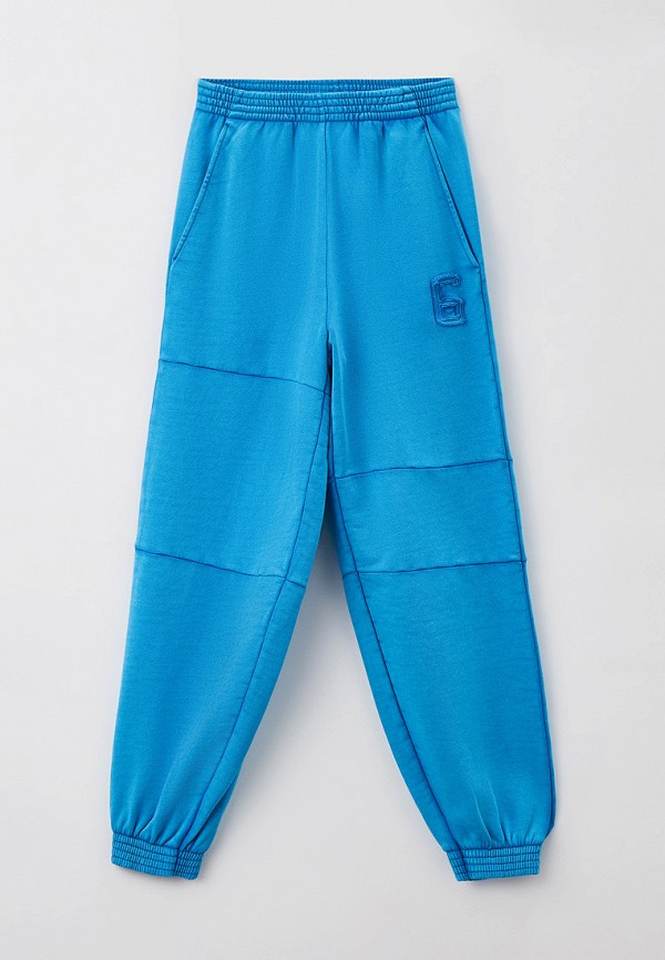 спортивные брюки mm6 maison margiela paris для мальчика, синие