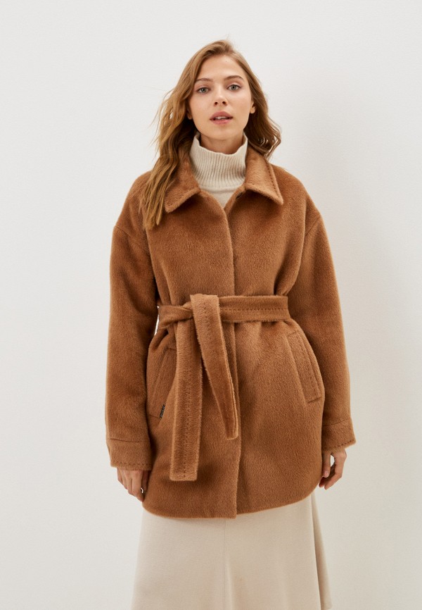 женское пальто marsena, коричневое