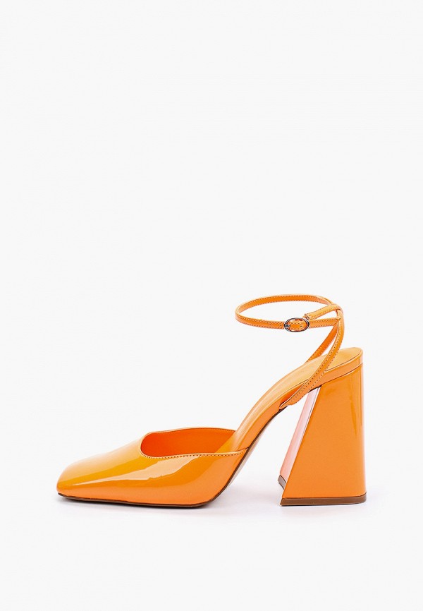 женские туфли mango, оранжевые