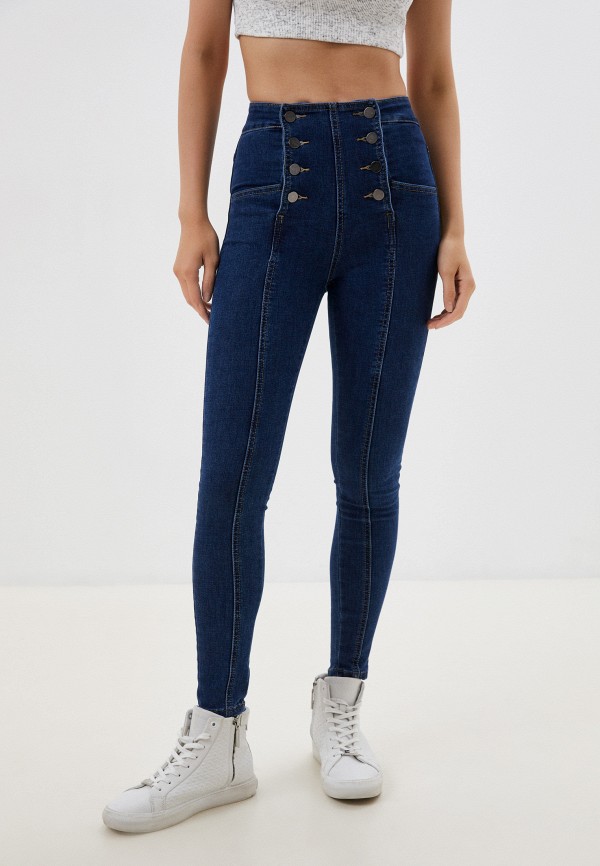 женские джинсы скинни g&g, синие