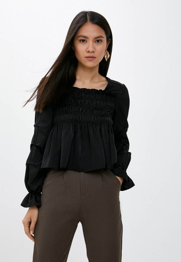 женская блузка с длинным рукавом icehot, черная