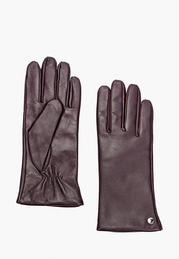 женские кожаные перчатки fabretti, фиолетовые
