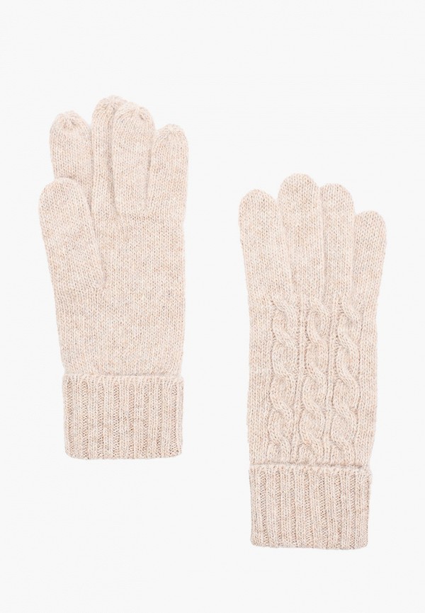 женские текстильные перчатки fabretti, бежевые