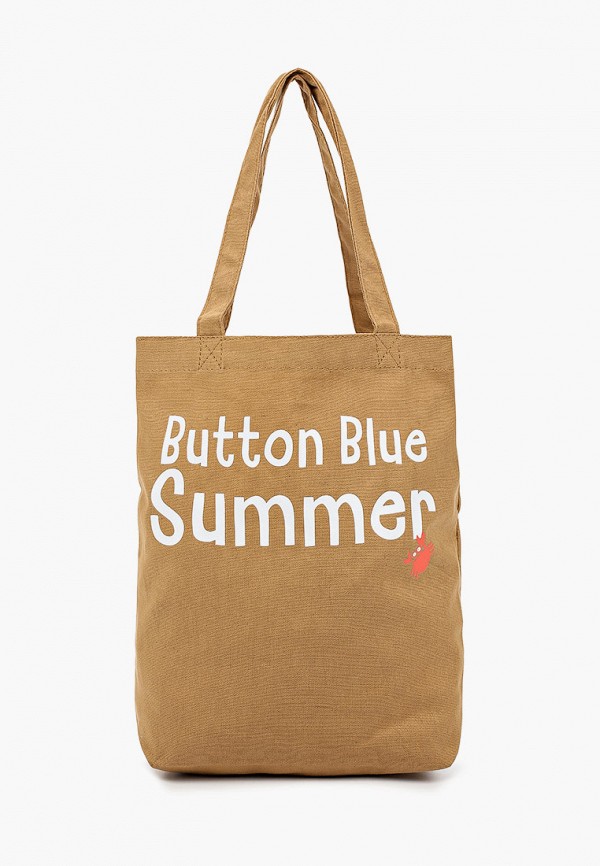 сумка button blue для девочки, коричневая