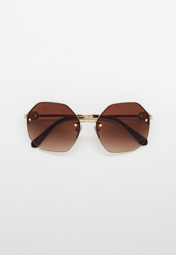 женские солнцезащитные очки bvlgari, золотые