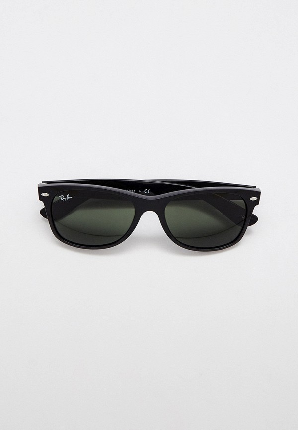 женские квадратные солнцезащитные очки ray ban, черные
