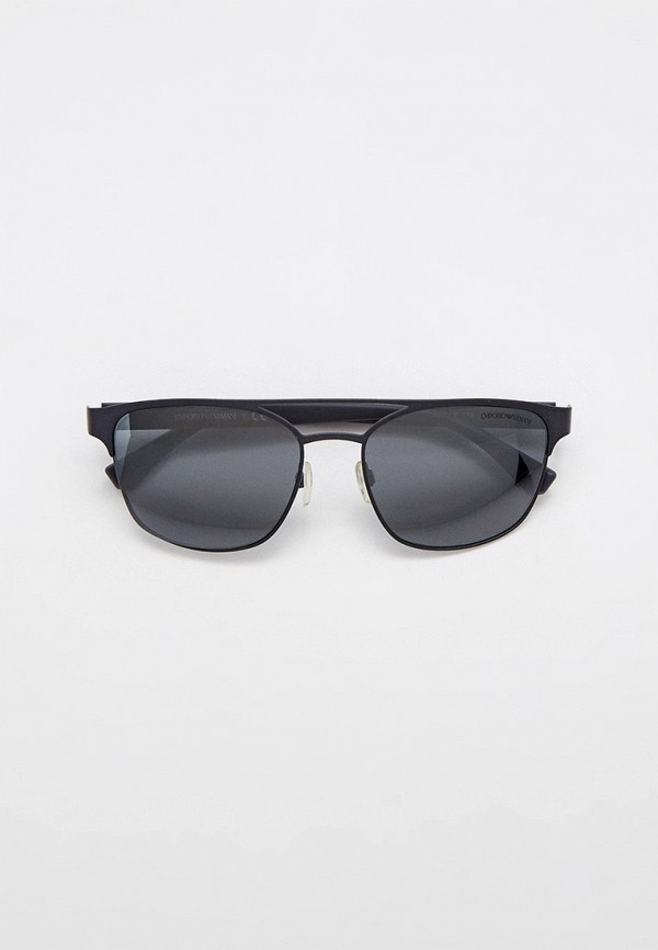 мужские квадратные солнцезащитные очки emporio armani, серебряные