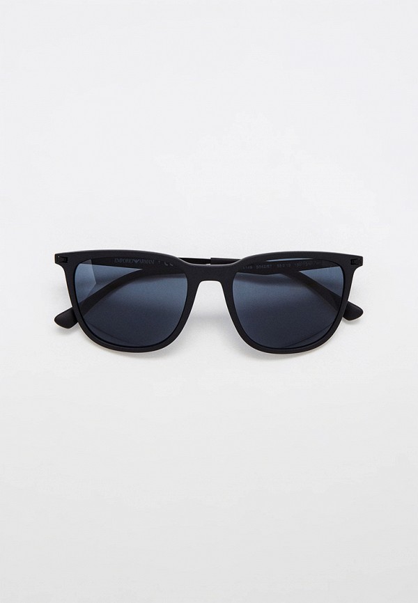 мужские квадратные солнцезащитные очки emporio armani, серые
