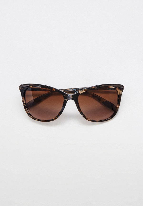 женские квадратные солнцезащитные очки ralph ralph lauren, коричневые