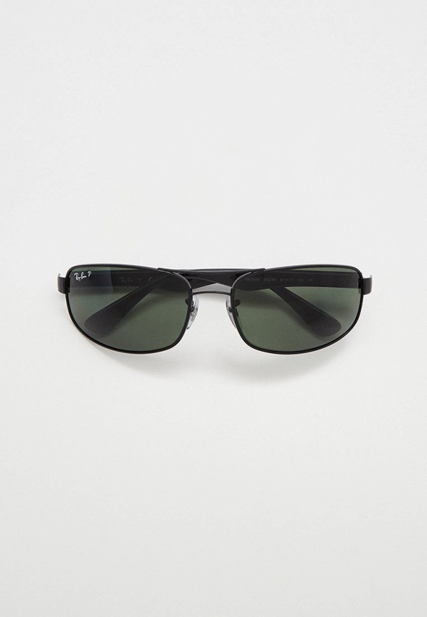 мужские квадратные солнцезащитные очки ray ban, черные