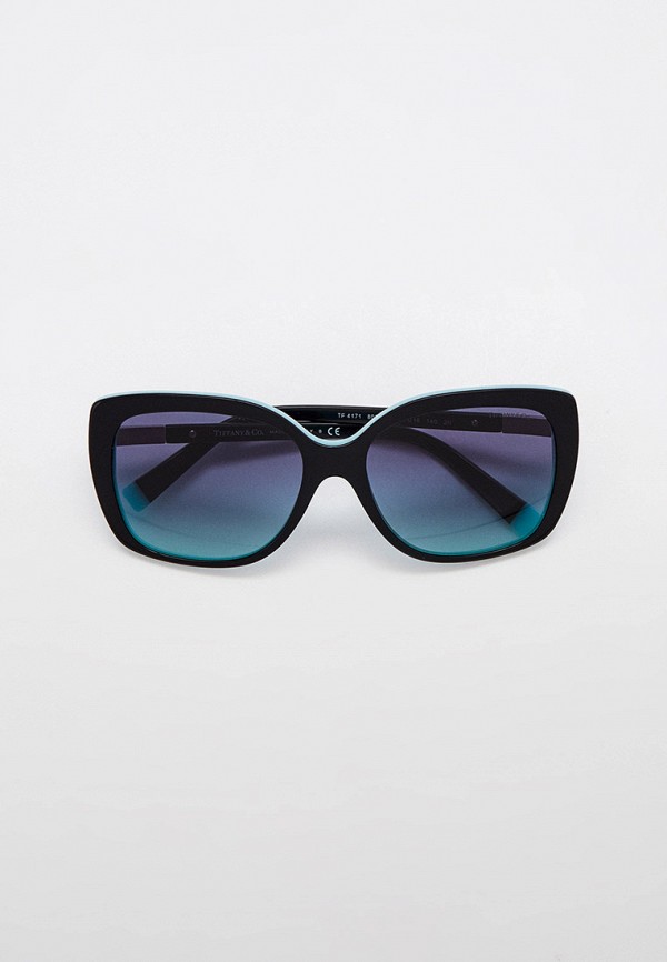 женские квадратные солнцезащитные очки tiffany & co, черные