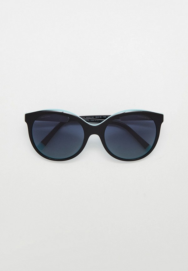 женские круглые солнцезащитные очки tiffany & co, черные