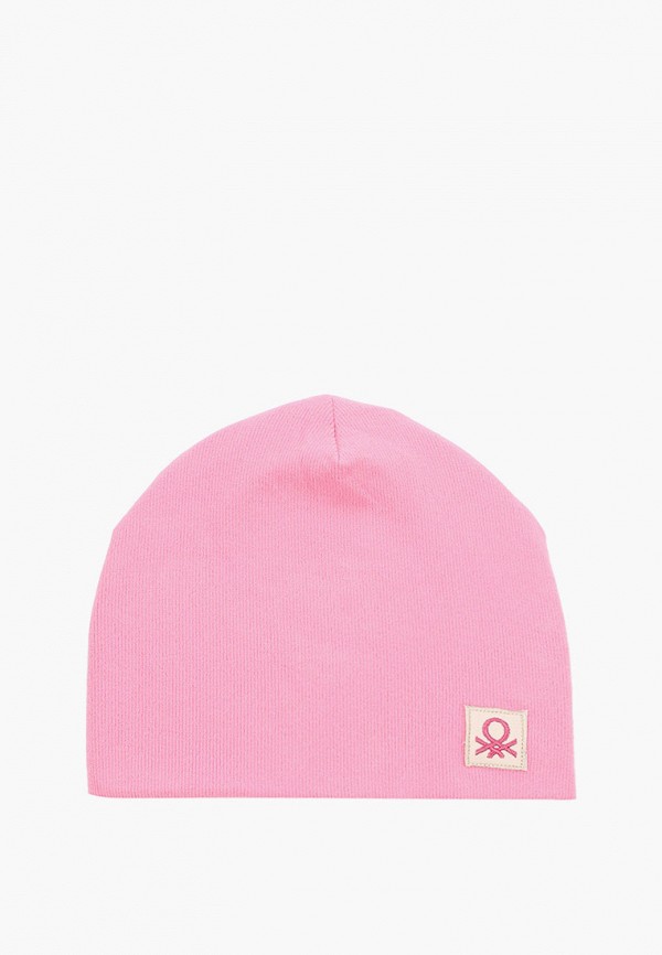 шапка united colors of benetton для девочки, розовая