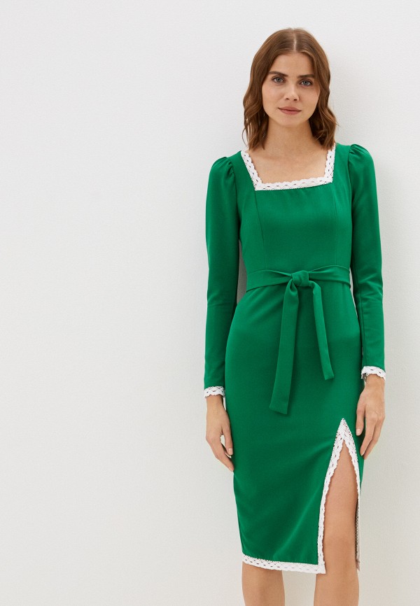 женское платье-футляр rainrain, зеленое