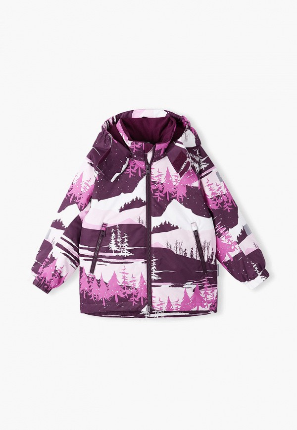 утепленные куртка reima для девочки, фиолетовая