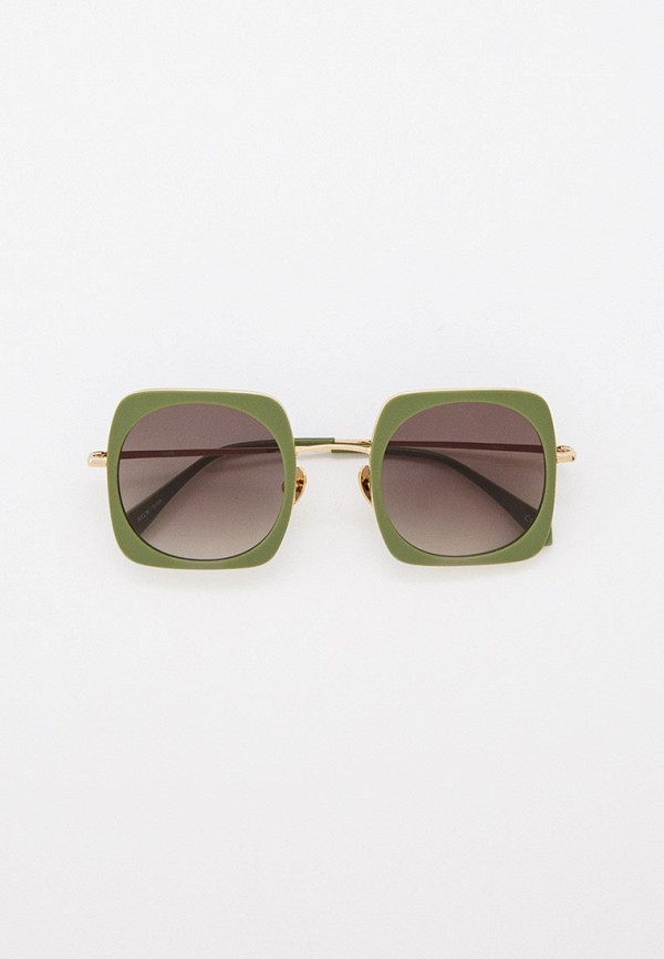 женские квадратные солнцезащитные очки kaleos, зеленые