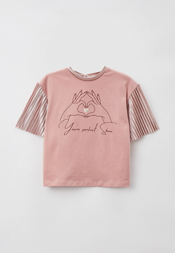 футболка с коротким рукавом choupette для девочки, розовая