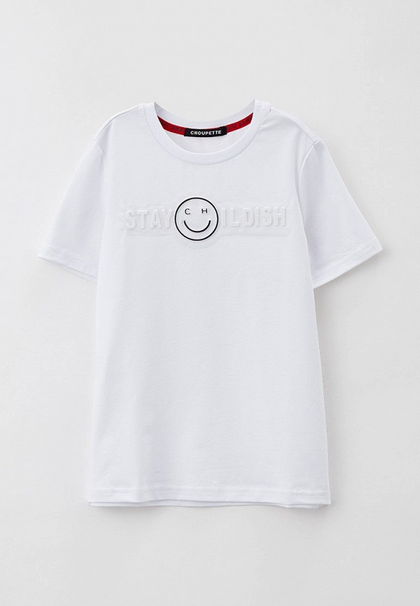 футболка с коротким рукавом choupette для мальчика, белая