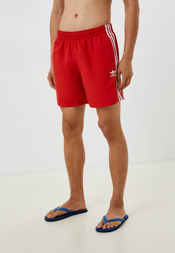 мужские спортивные шорты adidas, красные