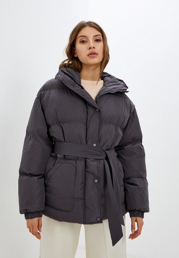 женская утепленные куртка moona store, серая