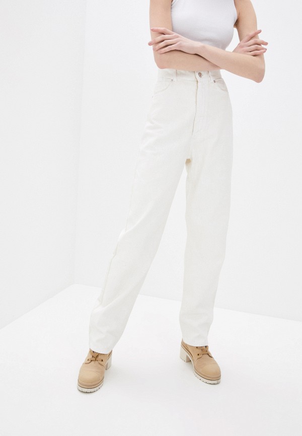 женские прямые джинсы sportmax, белые