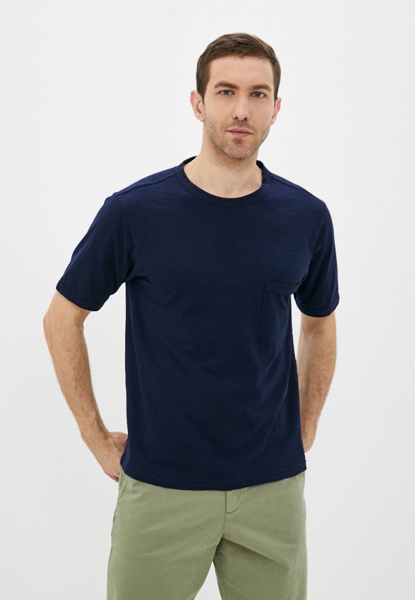 мужская футболка с коротким рукавом united colors of benetton, синяя