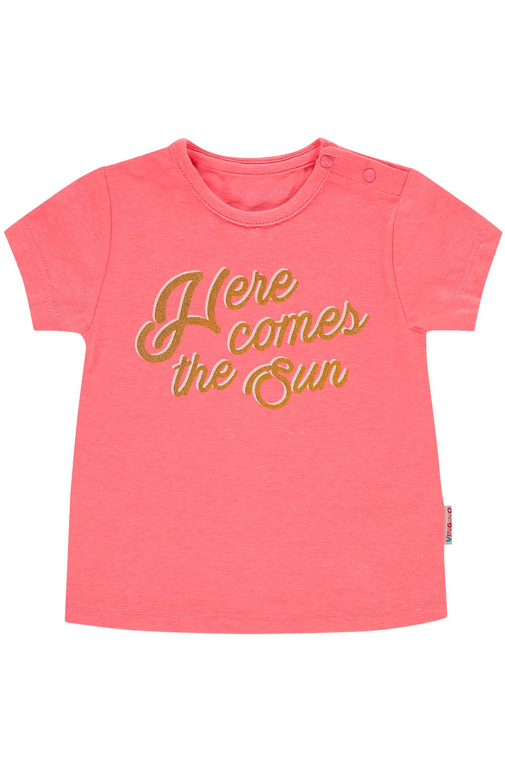 футболка vingino для девочки, розовая