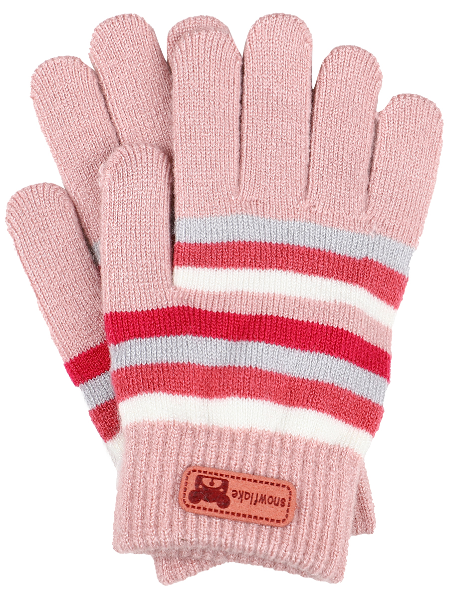 перчатки laddobbo для девочки, розовые