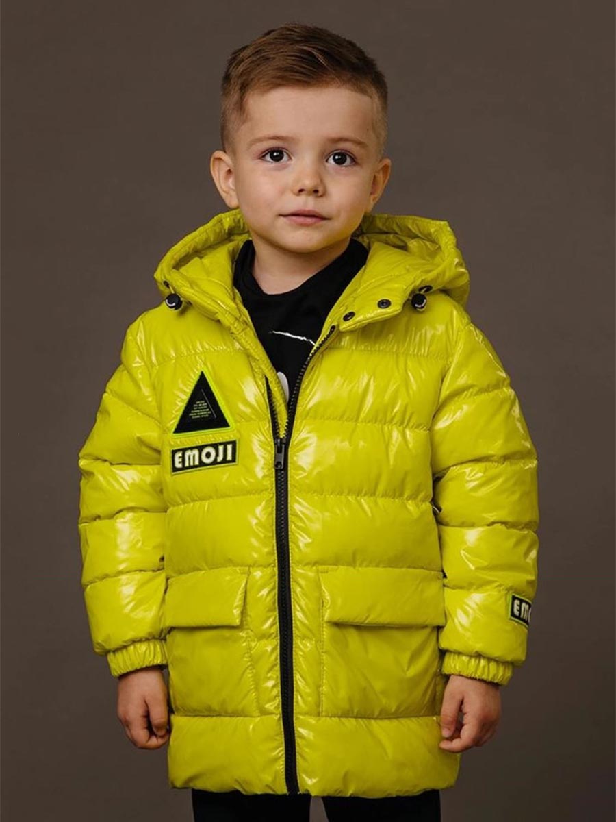 куртка gnk для мальчика, желтая