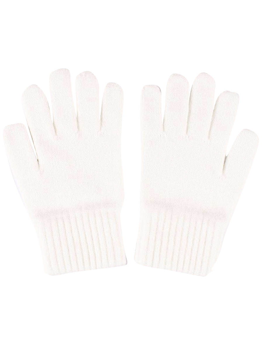 вязаные перчатки gnk для мальчика, белые