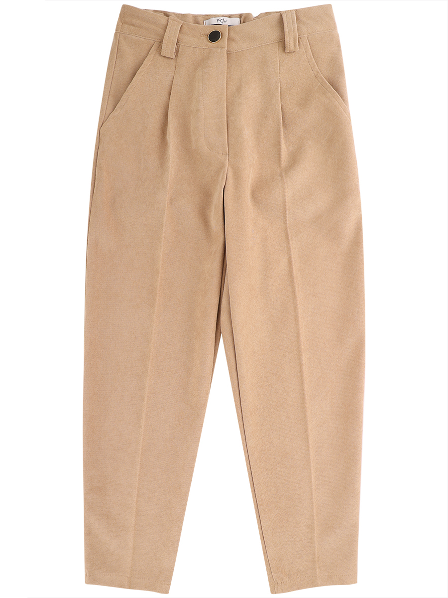 классические брюки y-clu’ для девочки, бежевые