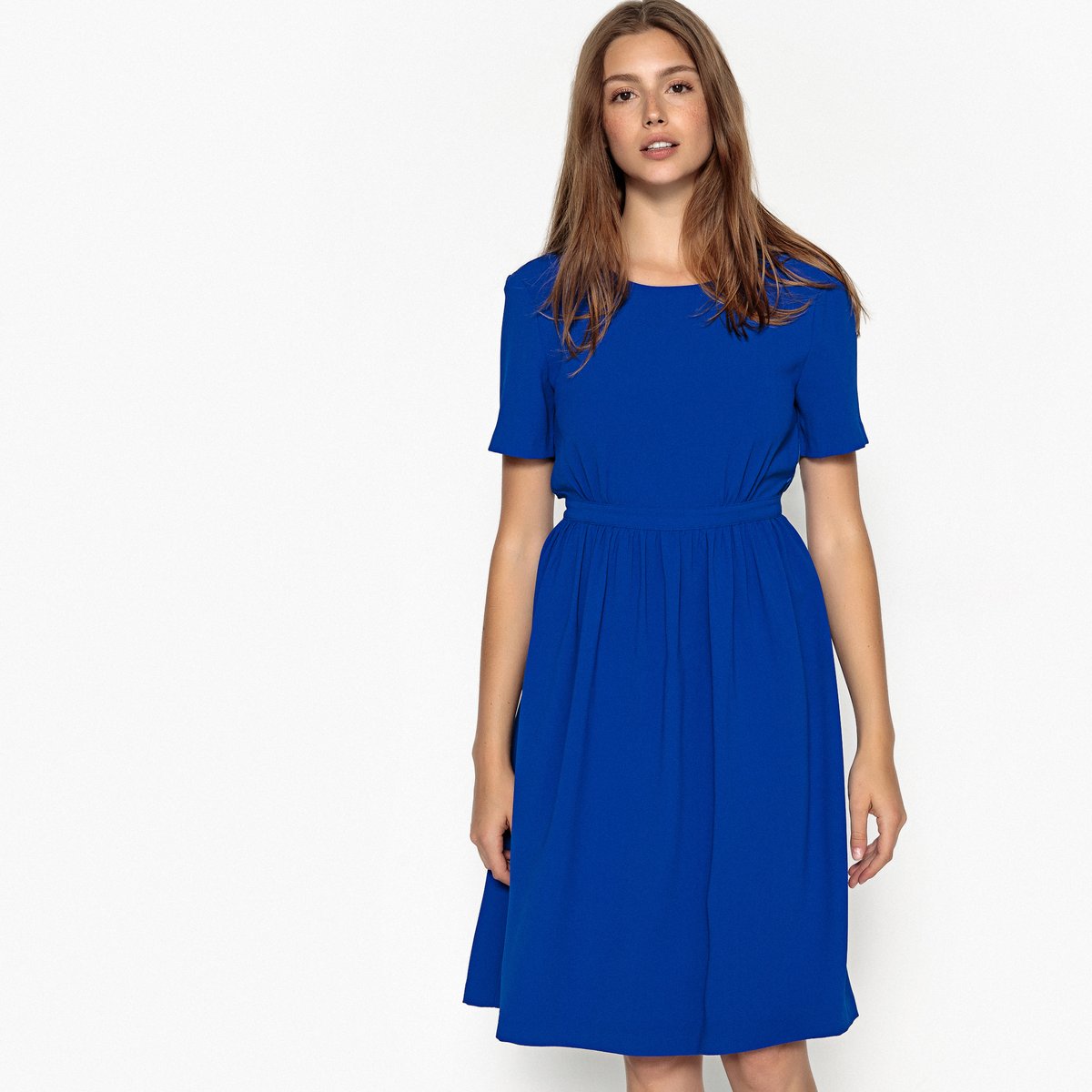 женское платье мини laredoute, синее