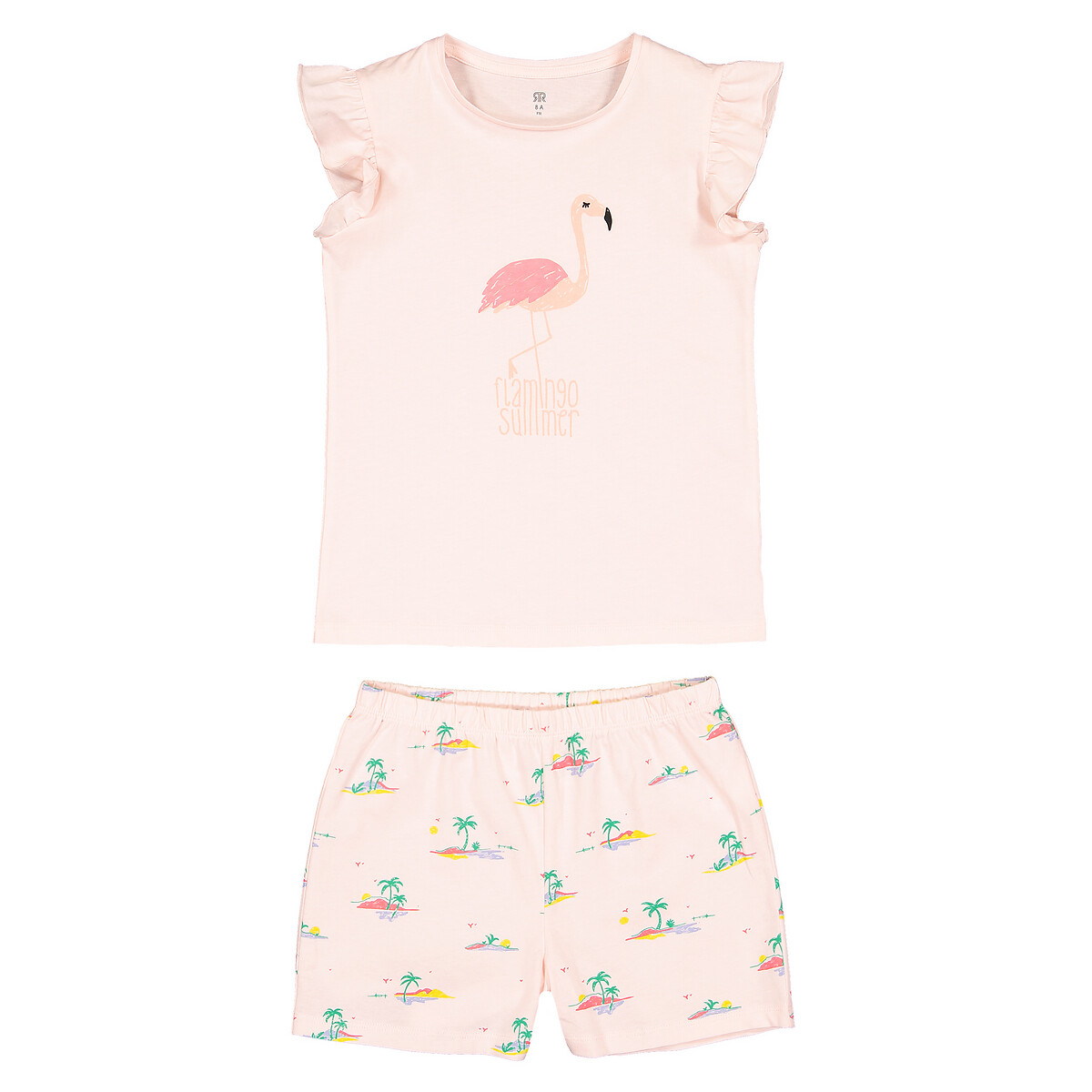 пижама laredoute для девочки, розовая