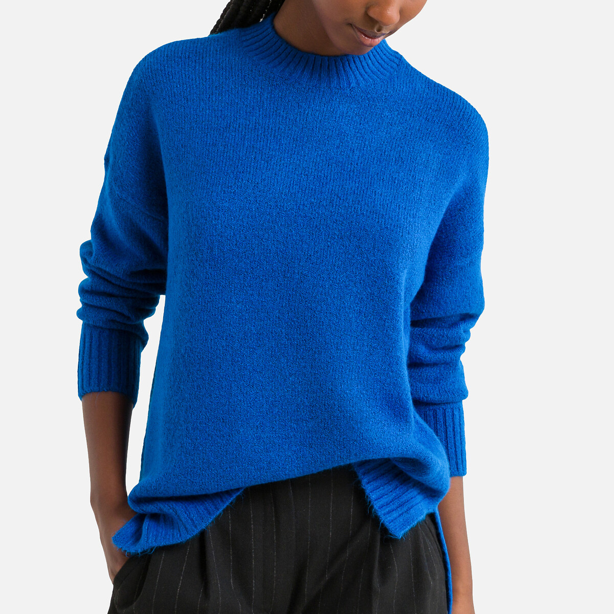 женский пуловер laredoute, синий