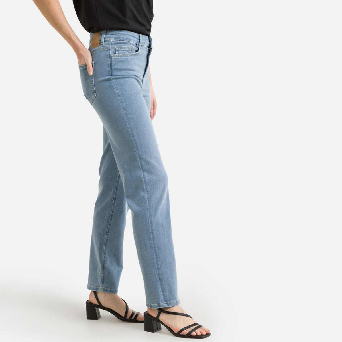 женские прямые джинсы laredoute, синие