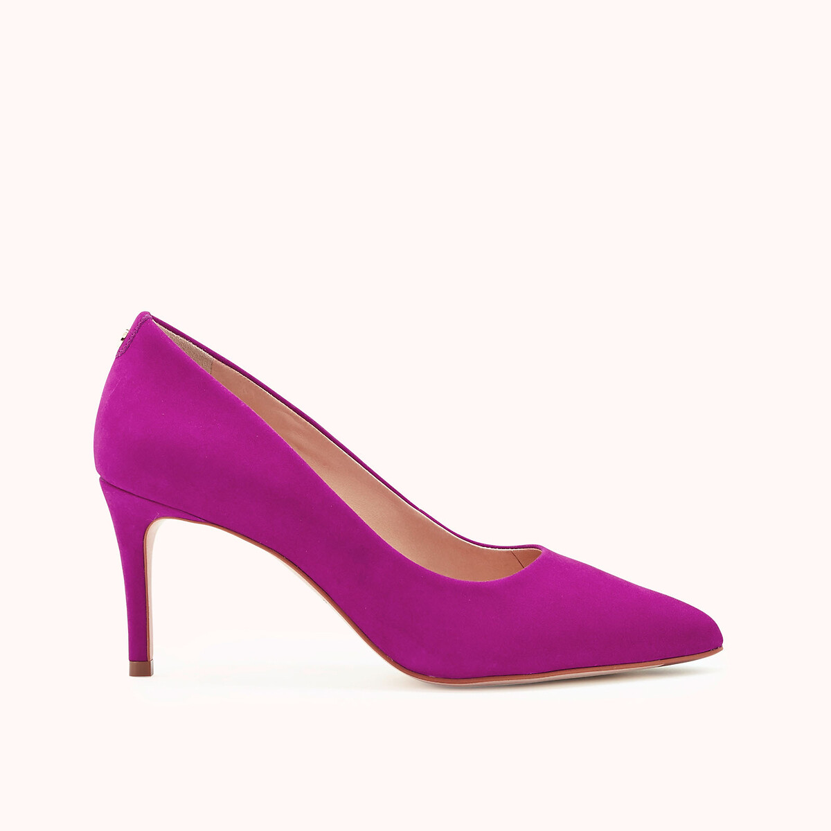 женские туфли на шпильке laredoute, фиолетовые