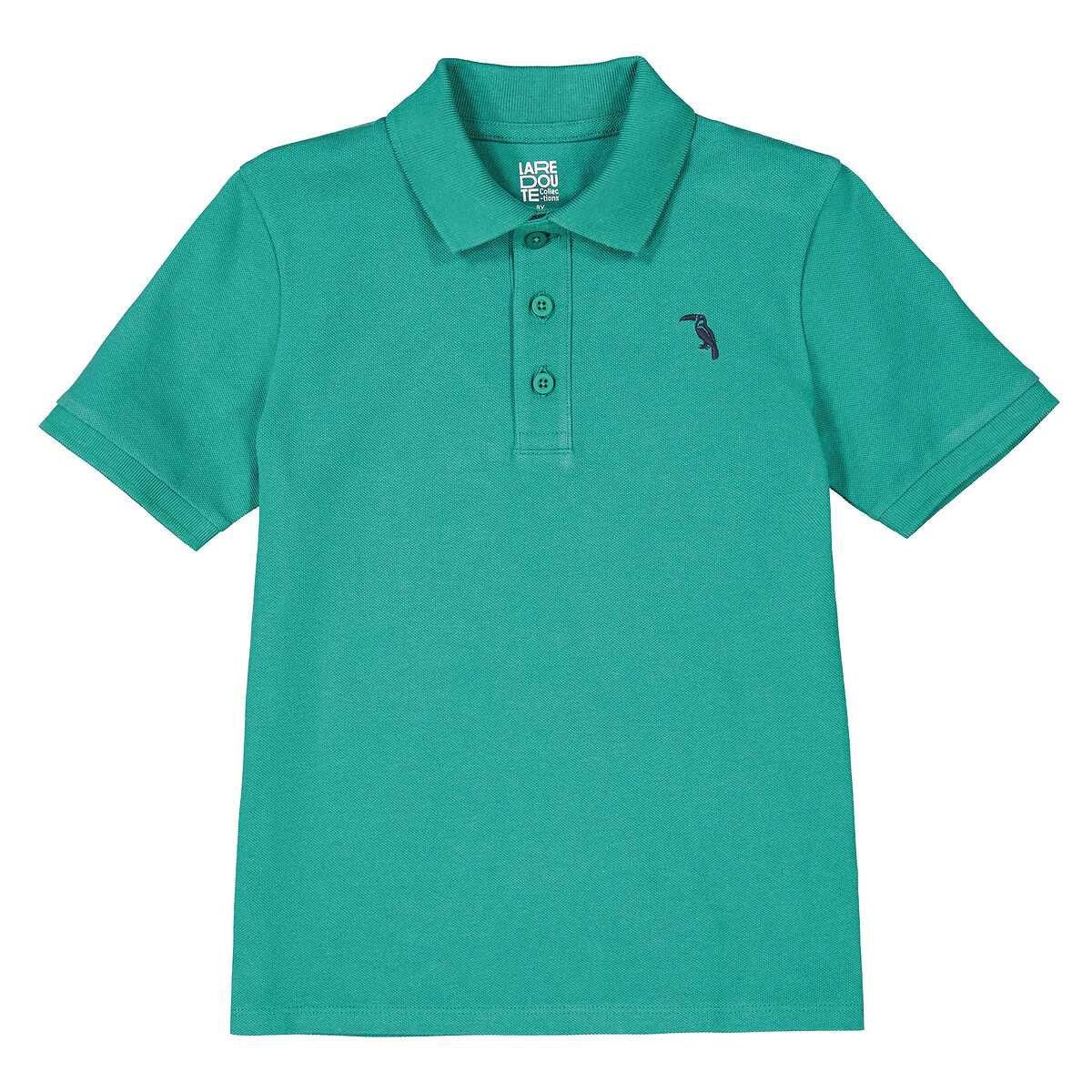 футболка с коротким рукавом laredoute для мальчика, зеленая