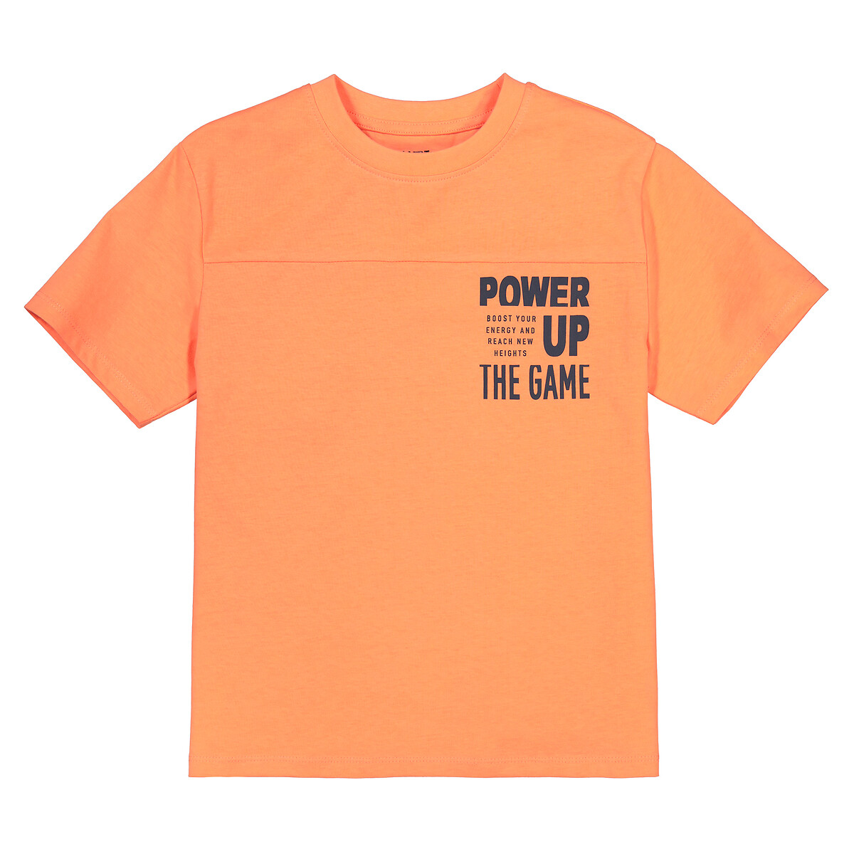 футболка с коротким рукавом laredoute для мальчика, оранжевая