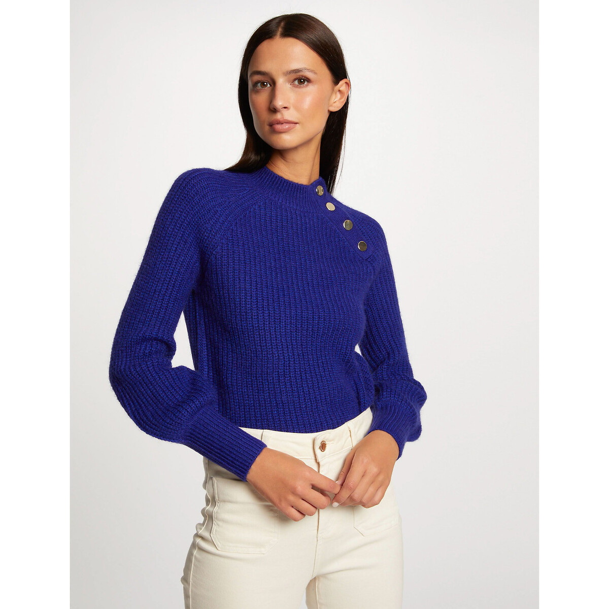 женский пуловер laredoute, синий