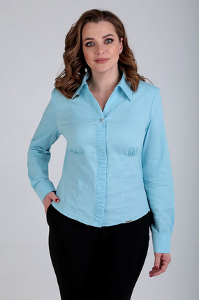 женская блузка таир-гранд, голубая