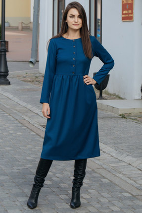женское повседневные платье krasa, синее