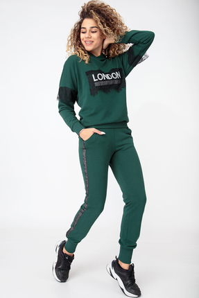 женский спортивный костюм hit, зеленый