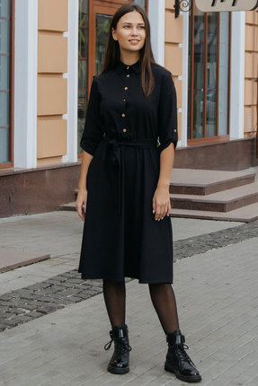 женское повседневные платье krasa, черное