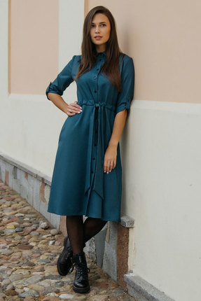 женское повседневные платье krasa, синее