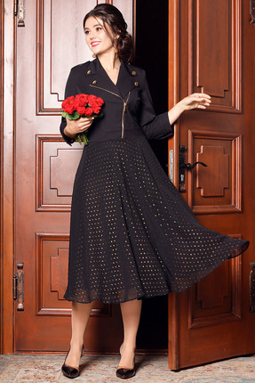 женское повседневные платье мода-юрс, черное