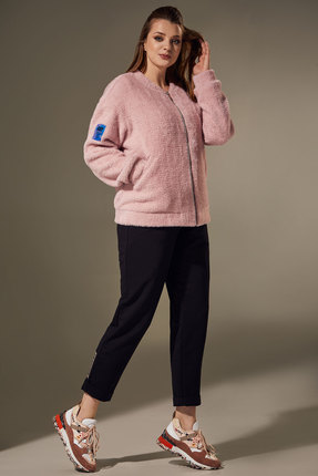 женская куртка andrea style, розовая